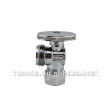 Brass Electroplating Chromium Mini brass 1/4 turn angle ball valve